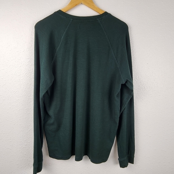 Tailor Vintage Scarab Lightweight Stretch Waffle Henley Long Sleeve Men's Size L - Picture 3 of 8